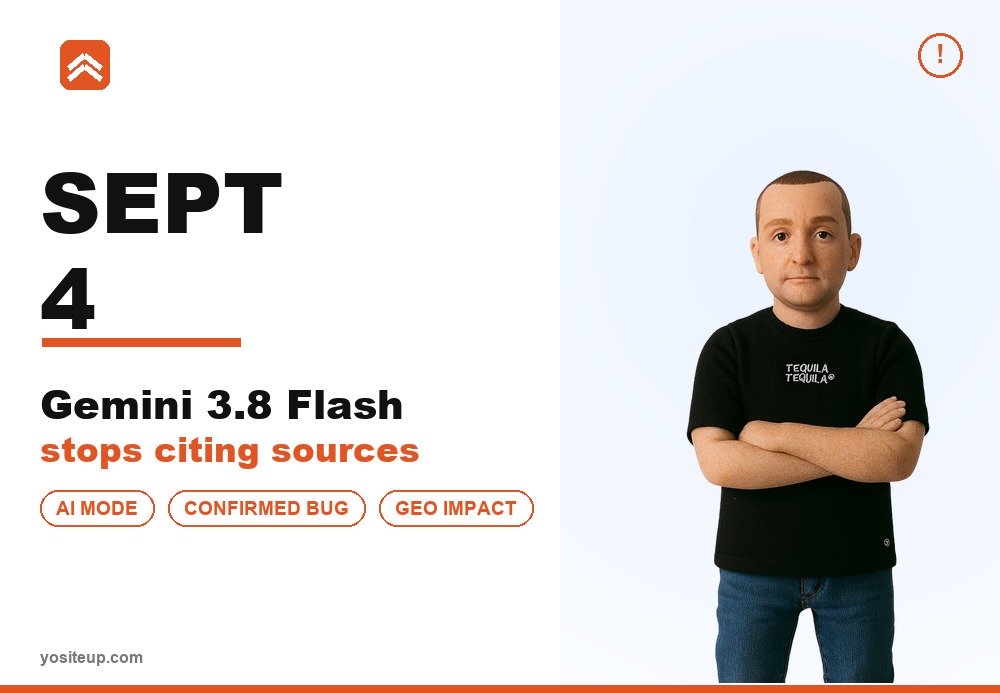 Gemini 3.8 Flash Stopped Citing Sources in AI Mode - Google Confirms